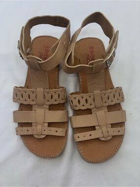 Rachel Shoes Nude Tan Strappy Women's Sandals